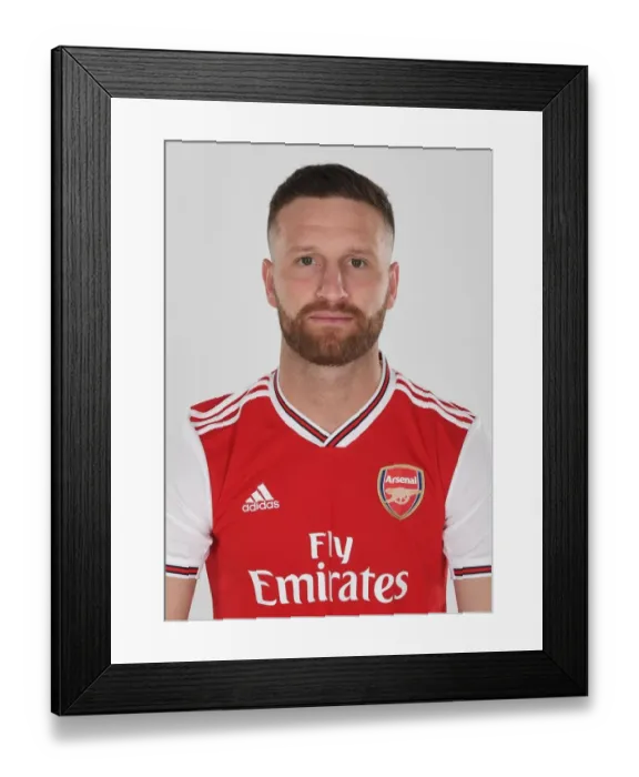 Framed Print : Shkodran Mustafi of Arsenal Framed Print : Shkodran Mustafi of Arsenal