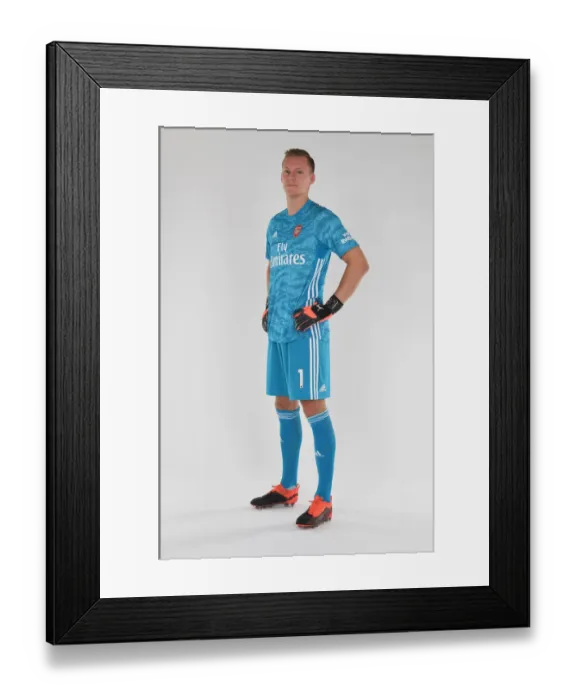 Framed Print : Arsenal FC: Bernd Leno at Arsenal's 2019-20 Photocall