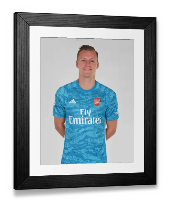 Framed Print : Arsenal FC: Bernd Leno at Training Ahead of 2019-20 Season