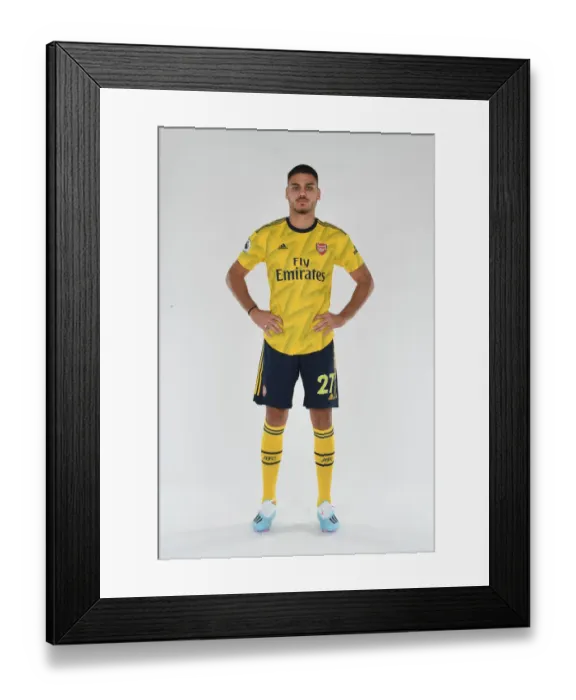 Framed Print : Arsenal's Konstantinos Mavropanos at 2019-2020 Pre-Season Training