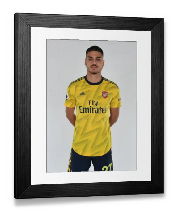 Framed Print : Arsenal FC: Konstantinos Mavropanos at 2019-2020 Pre-Season Training