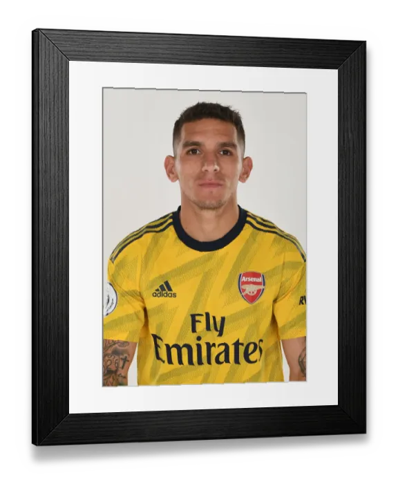 Framed Print : Arsenal's Lucas Torreira at 2019-20 Photocall Framed Print : Arsenal's Lucas Torreira at 2019-20 Photocall