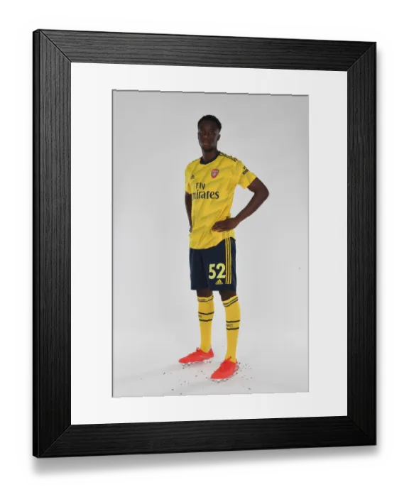 Framed Print : Arsenal FC: 2019-2020 New Season Photocall Featuring James Olayinka