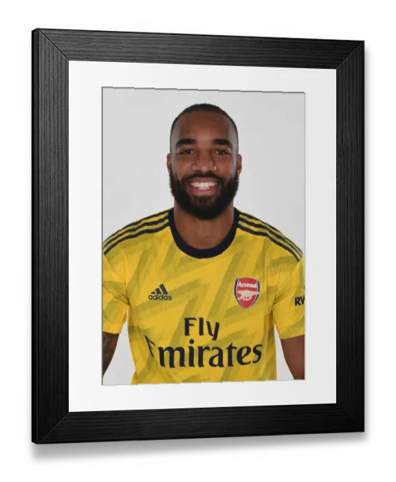 Framed Print : Arsenal's Alex Lacazette Kicks Off New Season at Training