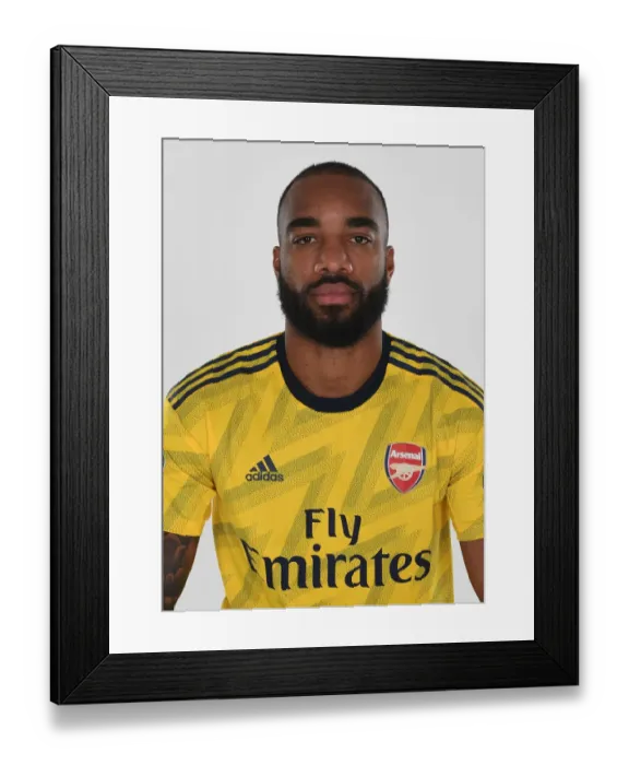 Framed Print : Arsenal Football Club: Alex Lacazette at Pre-Season Training (2019-2020)