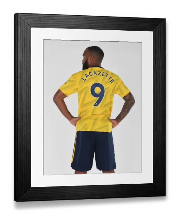 Framed Print : Arsenal's Alex Lacazette Kicks Off New Season at Training Framed Print : Arsenal's Alex Lacazette Kicks Off New Season at Training