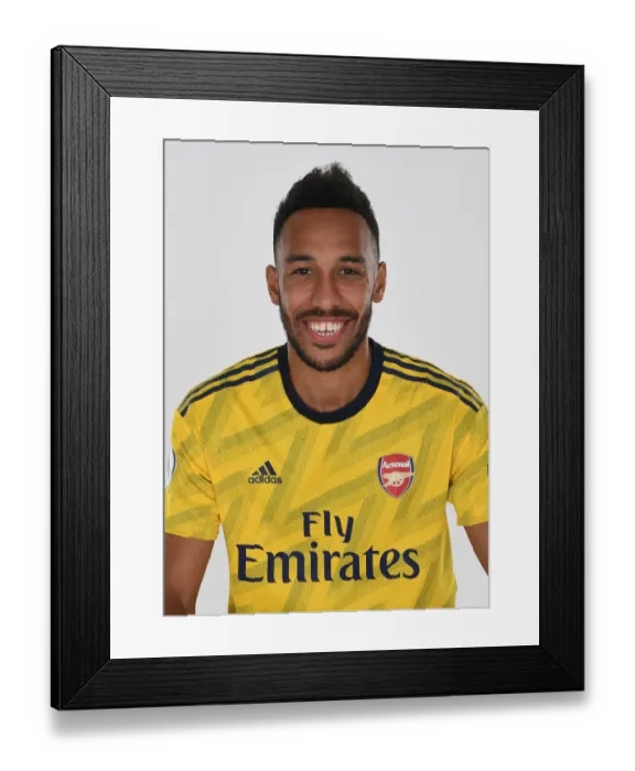 Framed Print : Arsenal Football Club: Aubameyang at 2019-2020 Team Photocall
