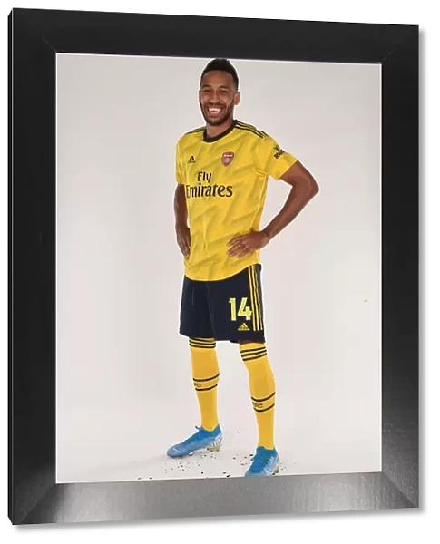 Arsenal's Aubameyang at 2019-2020 Team Photocall