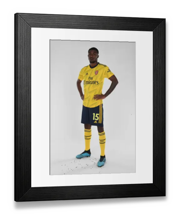 Framed Print : Arsenal Football Club: Ainsley Maitland-Niles at 2019-20 Pre-Season Training
