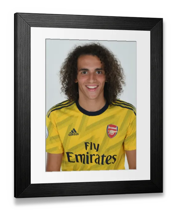 Framed Print : Arsenal's Matteo Guendouzi at 2019-2020 Pre-Season Training