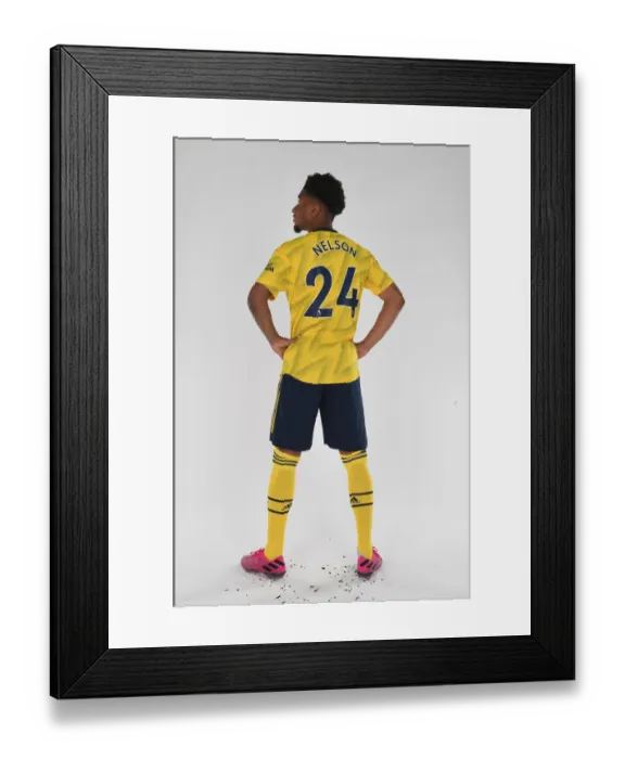 Framed Print : Reiss Nelson: Arsenal Winger's Determined Preparation for the 2019-20 Season