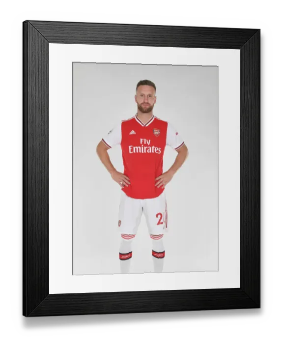 Framed Print : Arsenal FC: Mustafi at Pre-Season Training, 2019 Framed Print : Arsenal FC: Mustafi at Pre-Season Training, 2019