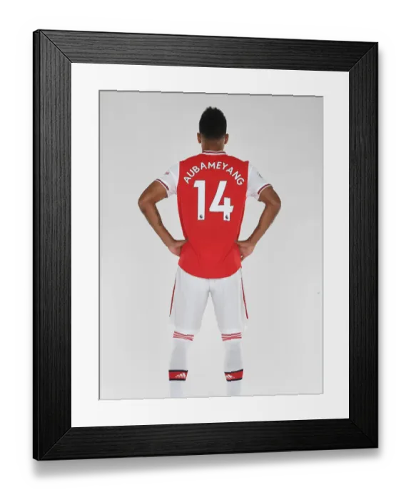 Framed Print : Arsenal's Aubameyang at 2019-20 Arsenal Photocall