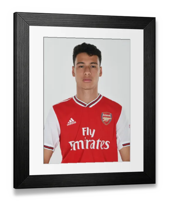 Framed Print : Arsenal's Gabriel Martinelli Poses at 2019-2020 Pre-Season Photocall