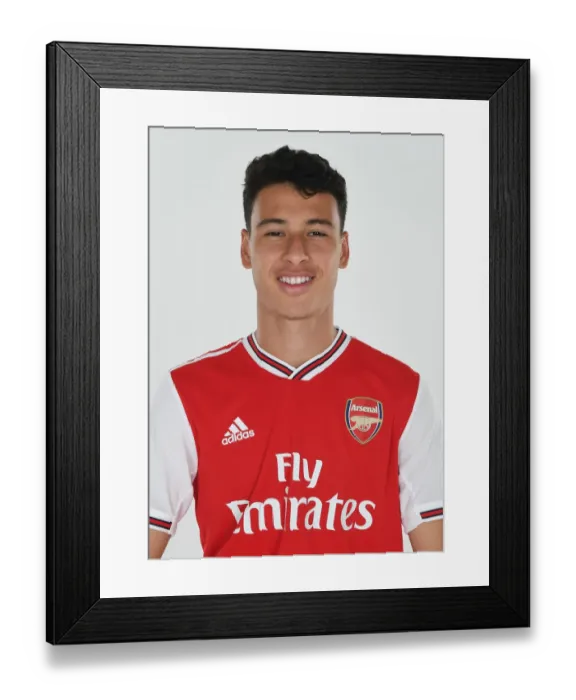 Framed Print : Arsenal's Gabriel Martinelli at 2019-2020 Pre-Season Training