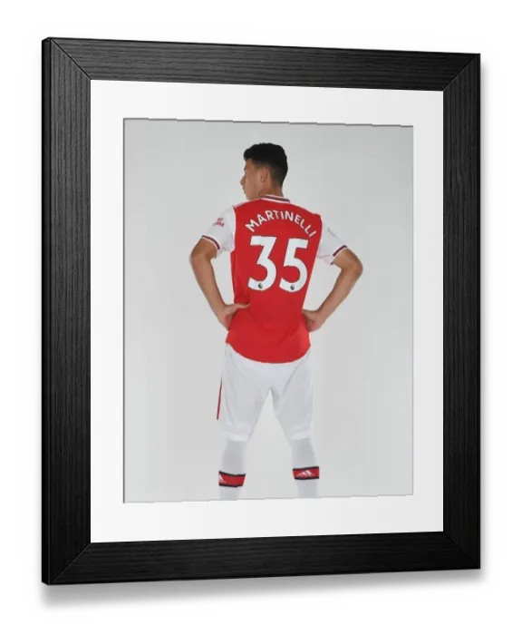 Framed Print : Arsenal's Gabriel Martinelli at 2019-2020 Photocall