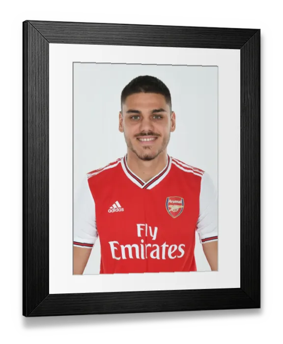 Framed Print : Arsenal Football Club: Konstantinos Mavropanos at 2019-2020 Pre-Season Training