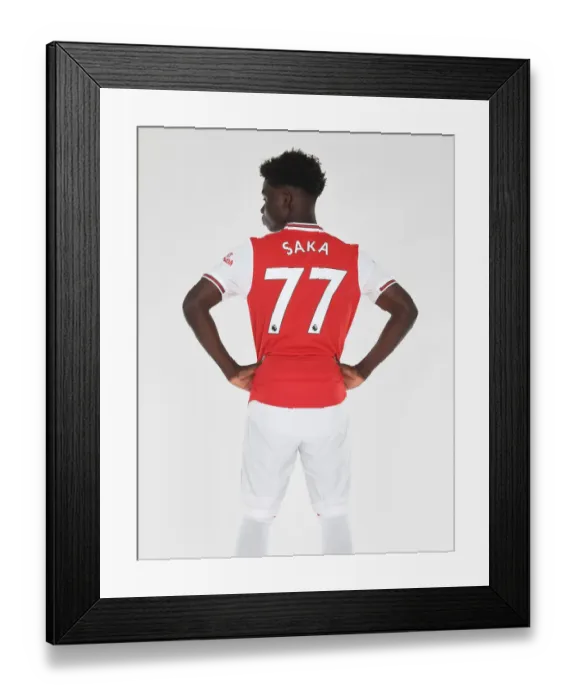 Framed Print : Arsenal's Bukayo Saka Kicks Off New Season at Training Framed Print : Arsenal's Bukayo Saka Kicks Off New Season at Training