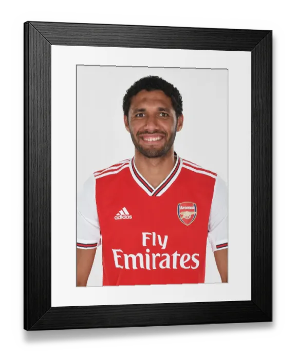 Framed Print : Arsenal's Mo Elneny at 2019-2020 Pre-Season Training