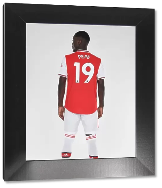 Arsenal's Nicolas Pepe at 2019-20 Arsenal Photocall
