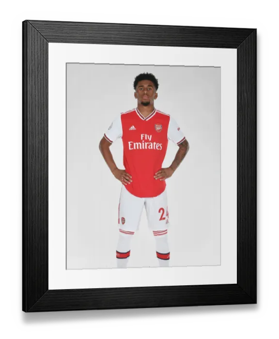 Framed Print : Arsenal's Reiss Nelson at 2019-2020 Pre-Season Training