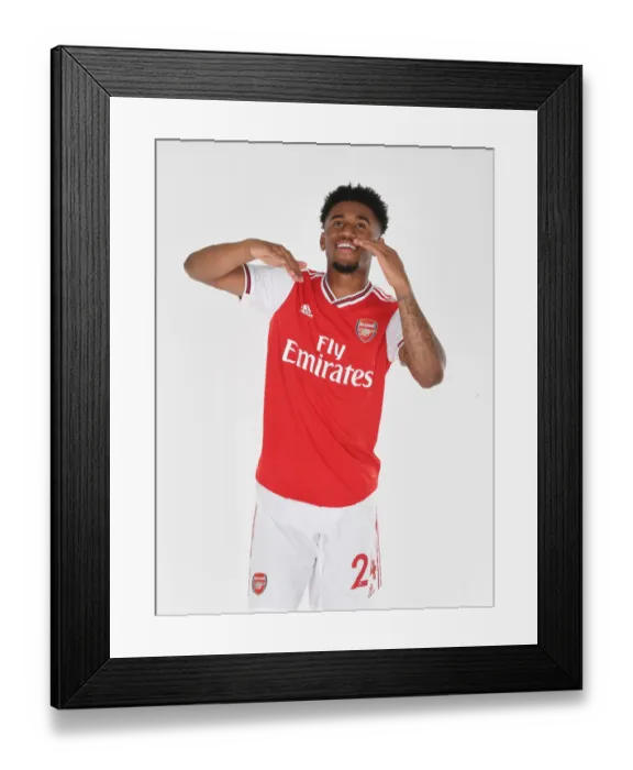 Framed Print : Arsenal's Reiss Nelson Gears Up for 2019-20 Season at Training