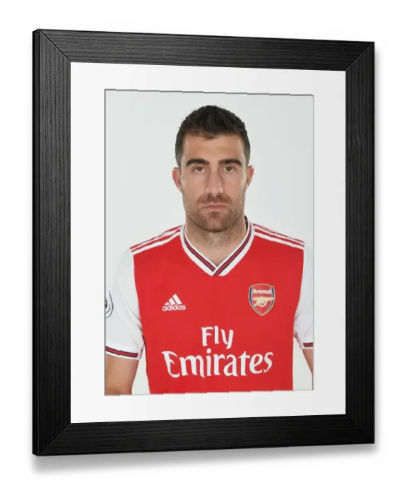 Framed Print : Arsenal's Sokratis at 2019-2020 Pre-Season Training