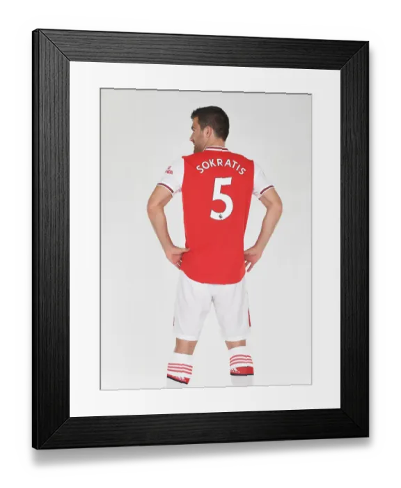 Framed Print : Arsenal's Sokratis at 2019-2020 Pre-Season Training Framed Print : Arsenal's Sokratis at 2019-2020 Pre-Season Training