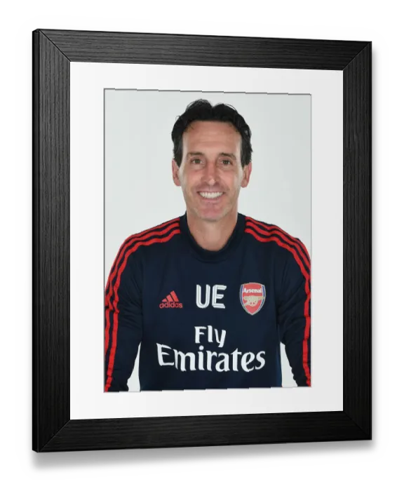 Framed Print : Unai Emery at Arsenal's 2019-20 Photocall Framed Print : Unai Emery at Arsenal's 2019-20 Photocall