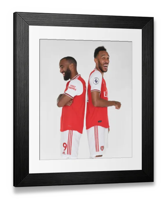 Framed Print : Arsenal's Lacazette and Aubameyang Unite at Arsenal's Pre-Season Training Framed Print : Arsenal's Lacazette and Aubameyang Unite at Arsenal's Pre-Season Training