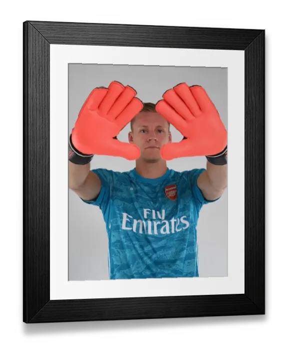 Framed Print : Arsenal's Bernd Leno at 2019-20 Pre-Season Training