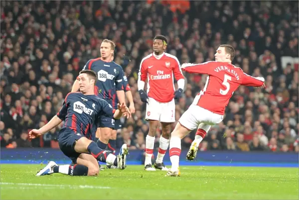 Thomas Vermaelen Scores the Third Goal: Arsenal 4-2 Bolton Wanderers, Premier League, 2010