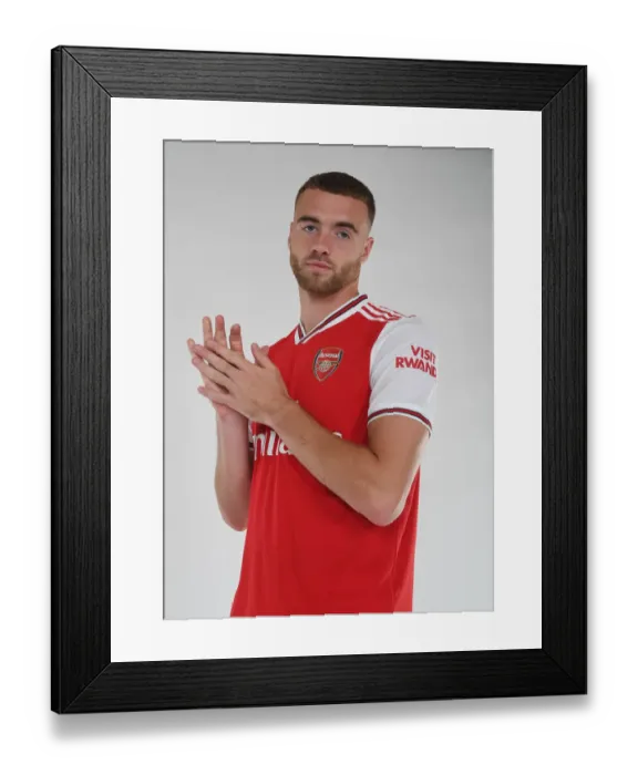 Framed Print : Arsenal Football Club: Calum Chambers at 2019-2020 Pre-Season Training Framed Print : Arsenal Football Club: Calum Chambers at 2019-2020 Pre-Season Training
