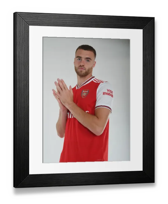 Framed Print : Arsenal's Calum Chambers at 2019-2020 Pre-Season Training