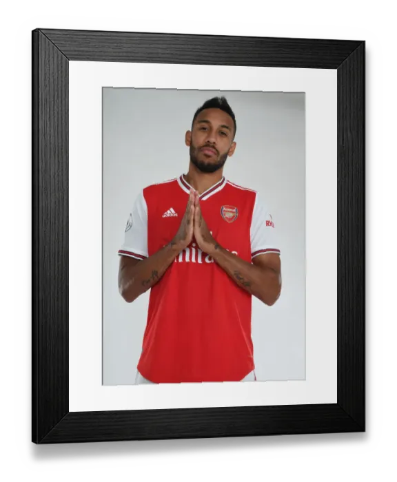 Framed Print : Arsenal's Pierre-Emerick Aubameyang at 2019-2020 Photocall Framed Print : Arsenal's Pierre-Emerick Aubameyang at 2019-2020 Photocall