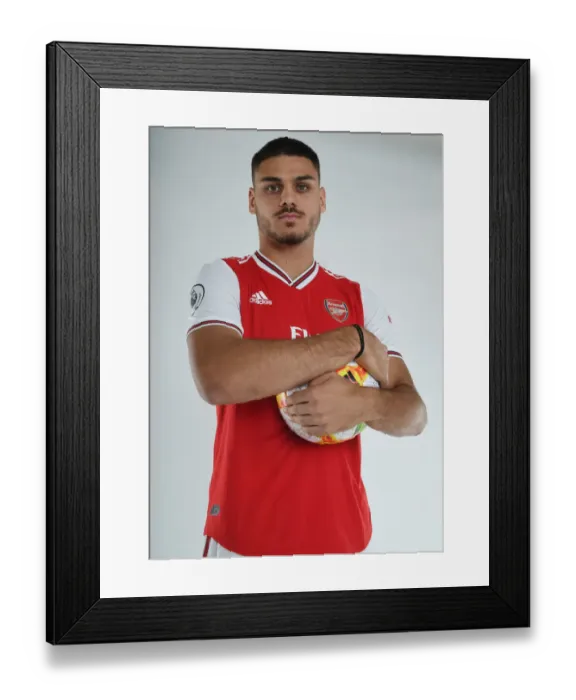 Framed Print : Arsenal's Konstantinos Mavropanos at 2019-2020 Pre-Season Training
