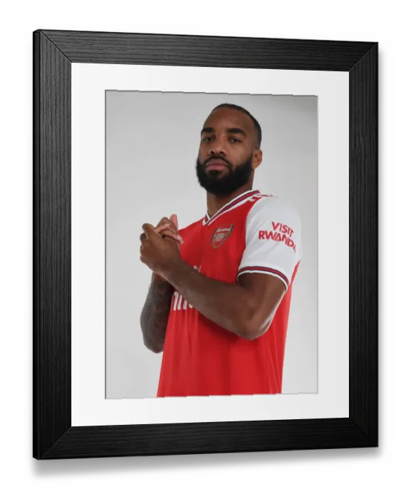Framed Print : Arsenal FC: Alex Lacazette at 2019-2020 Pre-Season Training