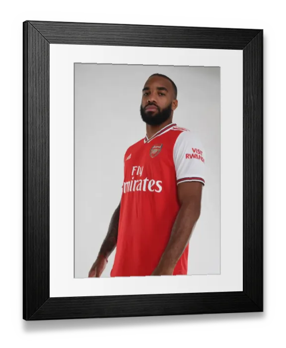 Framed Print : Arsenal Football Club: Alex Lacazette Kicks Off New Season at Pre-Season Training Framed Print : Arsenal Football Club: Alex Lacazette Kicks Off New Season at Pre-Season Training