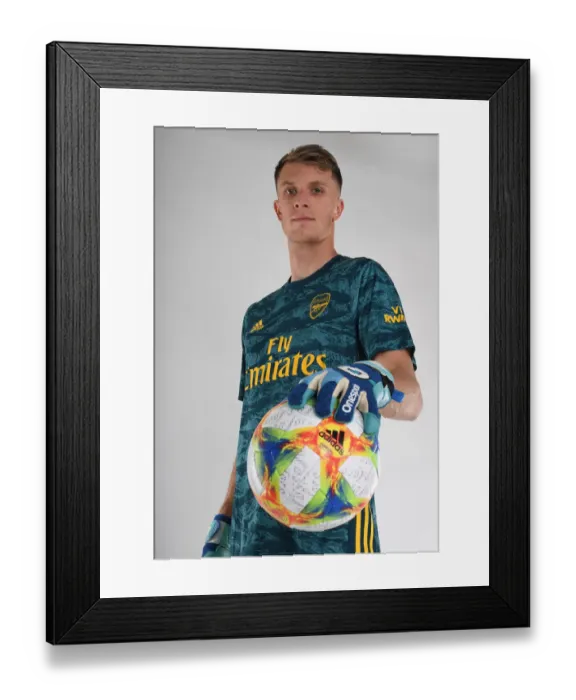 Framed Print : Arsenal's Matt Macey Gears Up for 2019-20 Season at Training