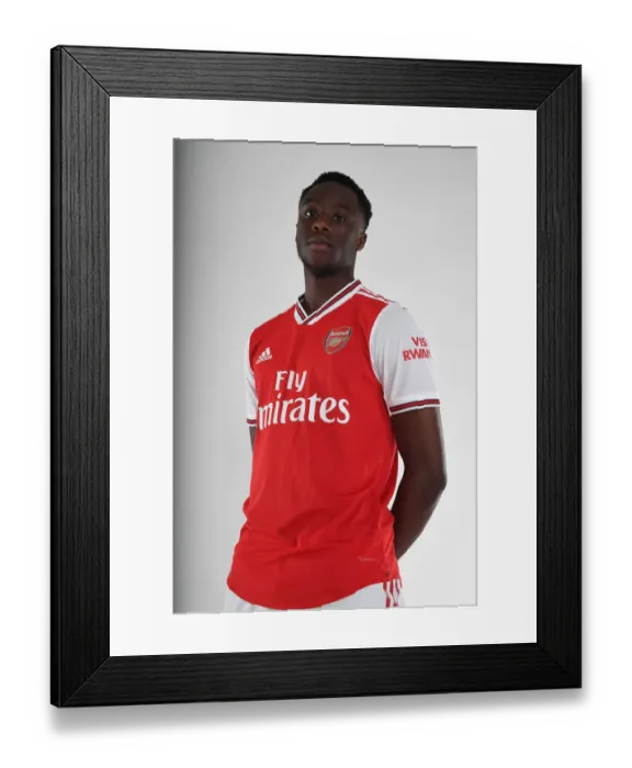 Framed Print : Arsenal New Signing James Olayinka at 2019-2020 Photocall Framed Print : Arsenal New Signing James Olayinka at 2019-2020 Photocall