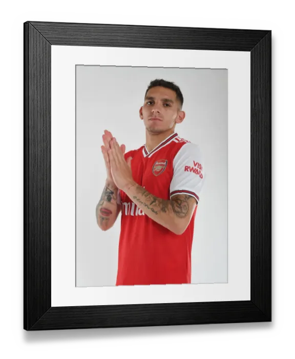 Framed Print : Arsenal's Lucas Torreira at 2019-2020 Team Photocall Framed Print : Arsenal's Lucas Torreira at 2019-2020 Team Photocall