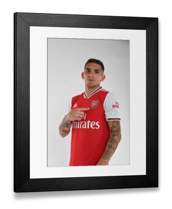 Framed Print : Arsenal's Lucas Torreira at 2019-2020 Pre-Season Training Framed Print : Arsenal's Lucas Torreira at 2019-2020 Pre-Season Training