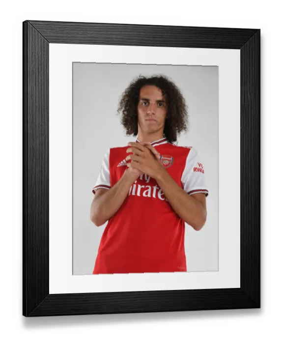 Framed Print : Arsenal's Matteo Guendouzi at 2019-20 Pre-Season Training