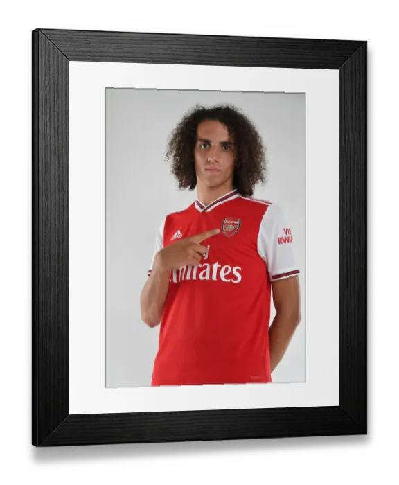 Framed Print : Matteo Guendouzi at Arsenal's 2019-2020 Pre-Season Training