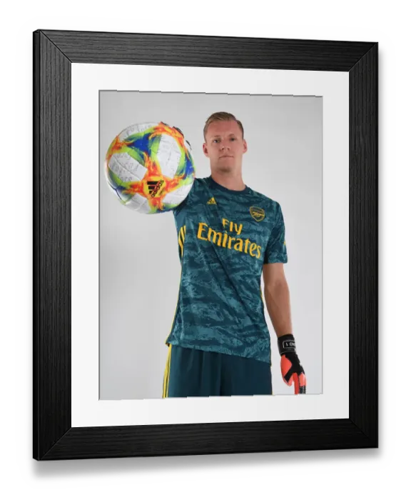 Framed Print : Arsenal FC: Bernd Leno at Pre-Season Training (2019-2020)