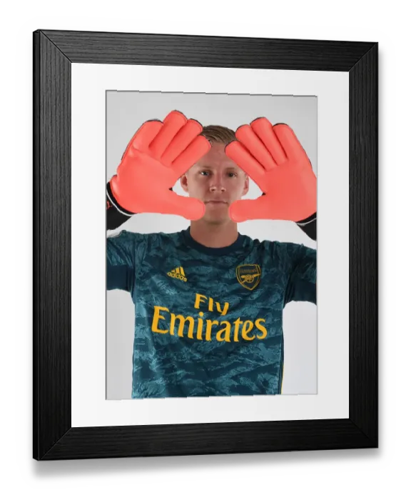 Framed Print : Arsenal FC: Bernd Leno at 2019-20 Training Session in St Albans