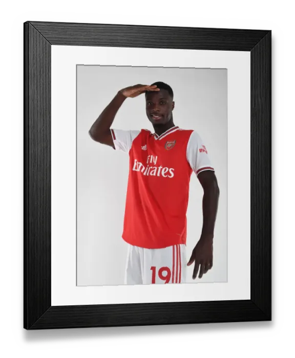 Framed Print : Arsenal's Nicolas Pepe at 2019-20 Photocall Framed Print : Arsenal's Nicolas Pepe at 2019-20 Photocall