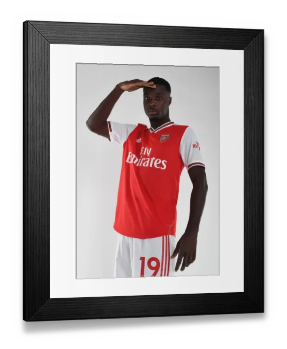 Framed Print : Arsenal's Nicolas Pepe at 2019-20 Team Photocall Framed Print : Arsenal's Nicolas Pepe at 2019-20 Team Photocall