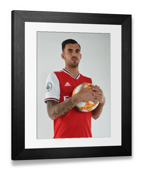 Framed Print : Arsenal's Dani Ceballos at 2019-2020 Pre-Season Training