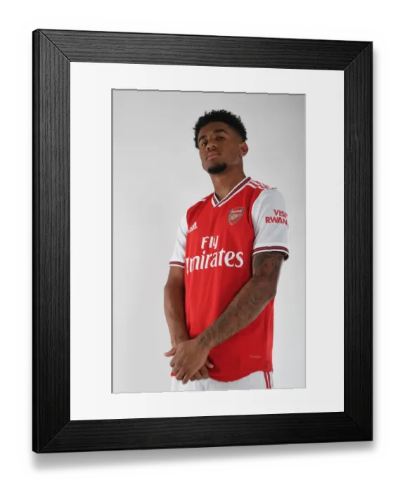 Framed Print : Arsenal Football Club: Reiss Nelson at 2019-2020 Pre-Season Training